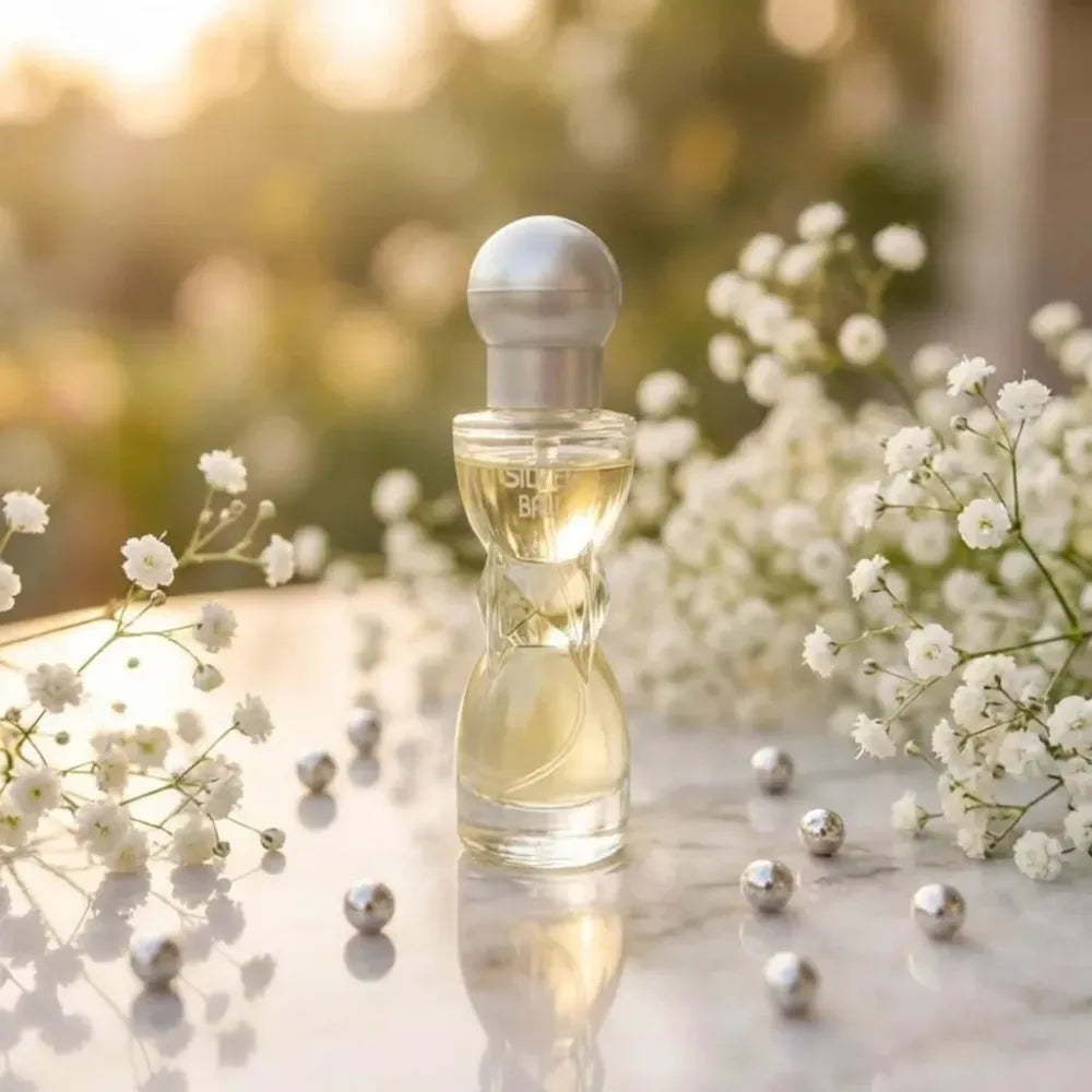Elegant silver ball perfume - potential heroes