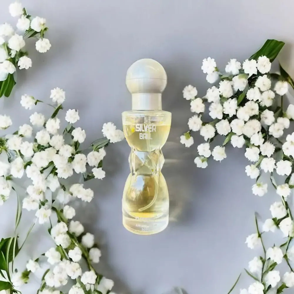 Elegant silver ball perfume - potential heroes