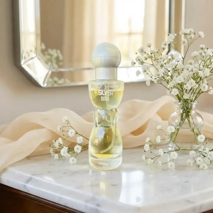 Elegant silver ball perfume - potential heroes