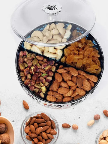 Elegant Silver Dry Fruit Box