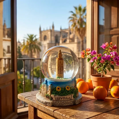 Elegant snow globe souvenir - office