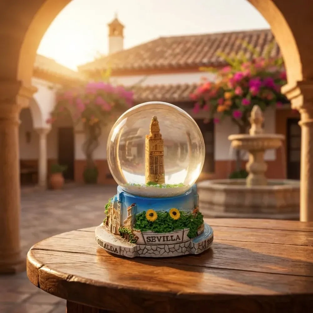 Elegant snow globe souvenir - office