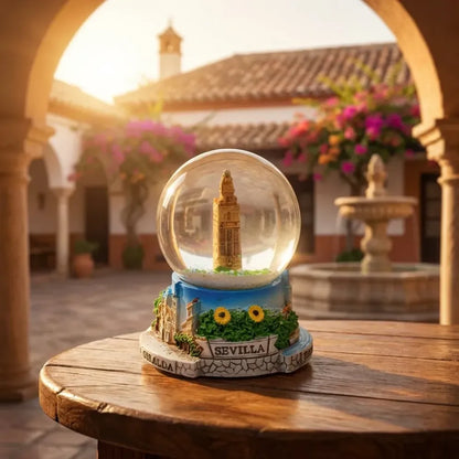 Elegant snow globe souvenir - office