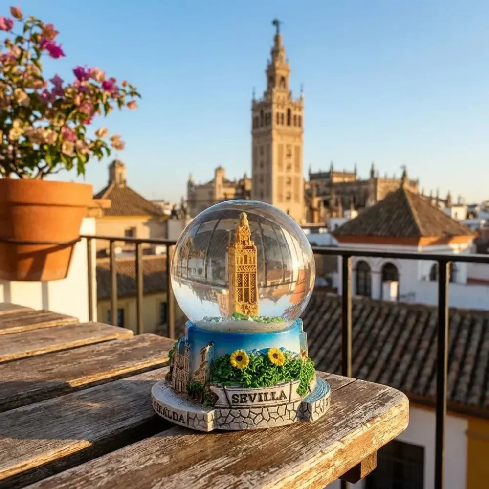 Elegant snow globe souvenir - office