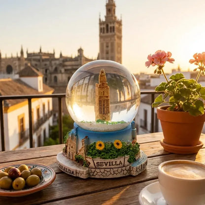 Elegant snow globe souvenir - office