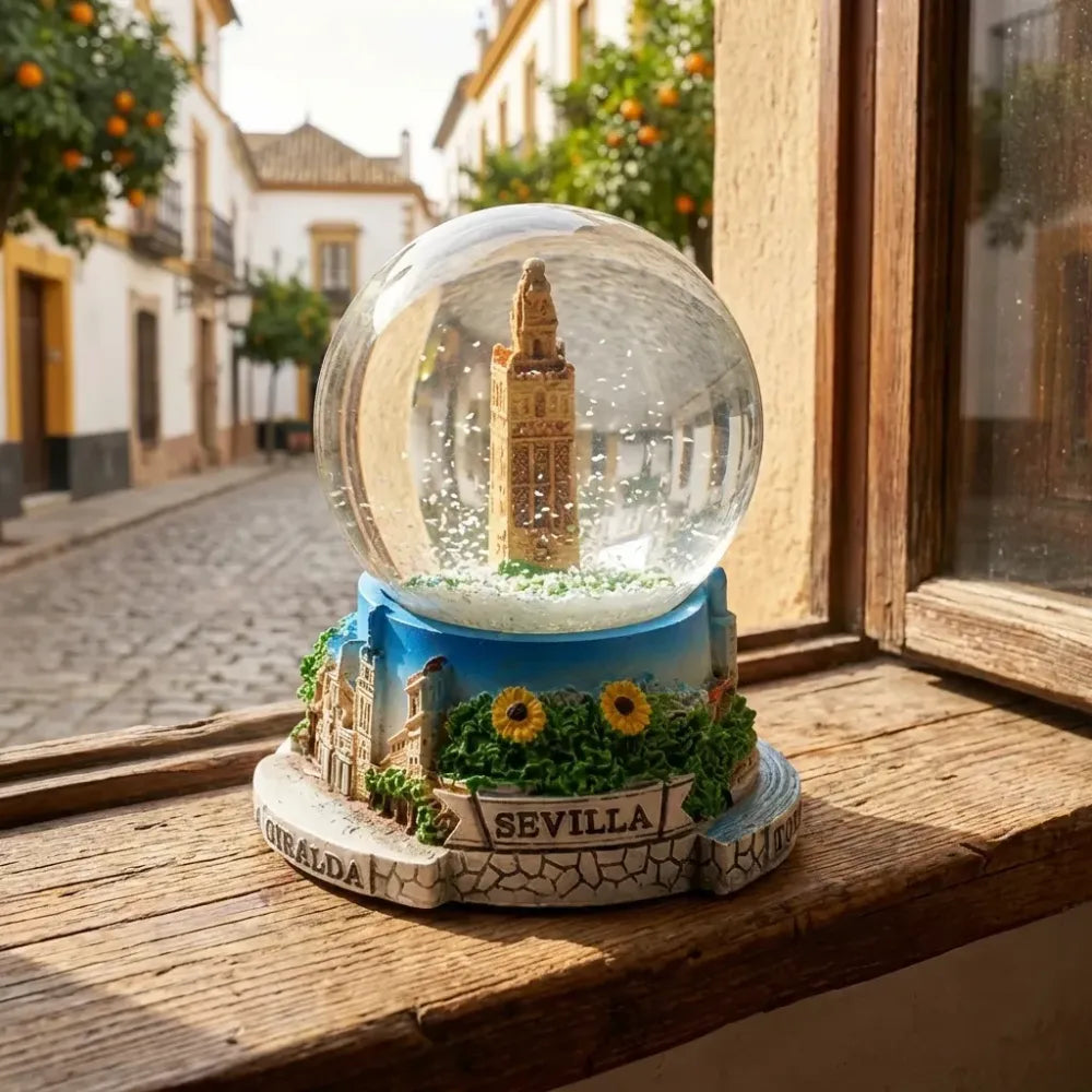 Elegant snow globe souvenir - office