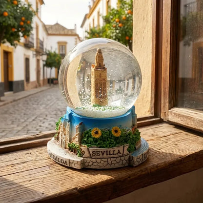 Elegant snow globe souvenir - office