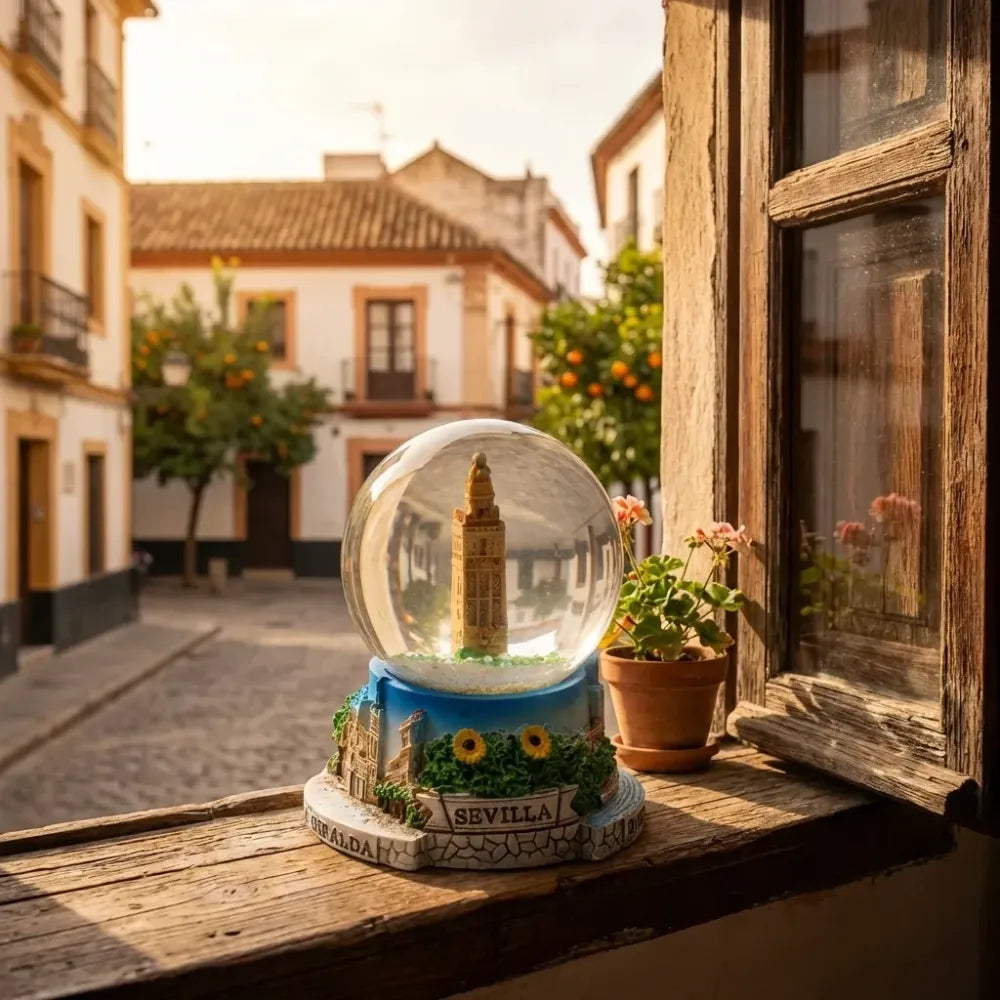 Elegant snow globe souvenir - office