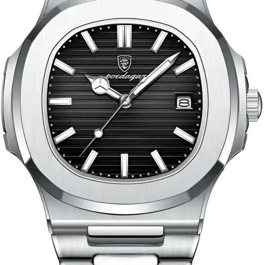 Elegant stainless steel watch