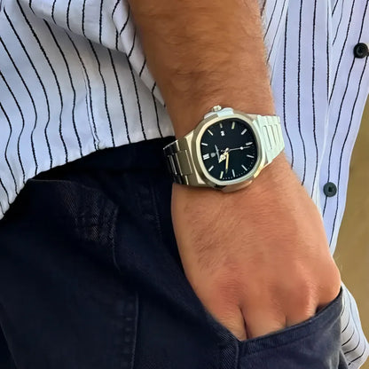 Elegant stainless steel watch