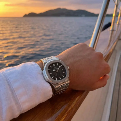 Elegant stainless steel watch