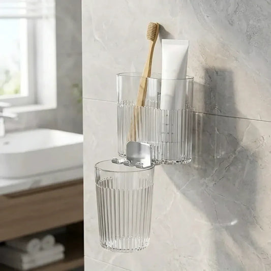 Elegant toothbrush holder stand - home essentials