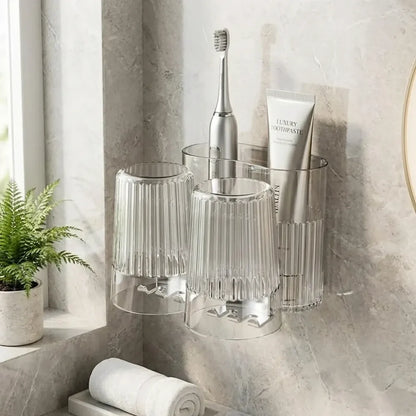Elegant toothbrush holder stand - home essentials