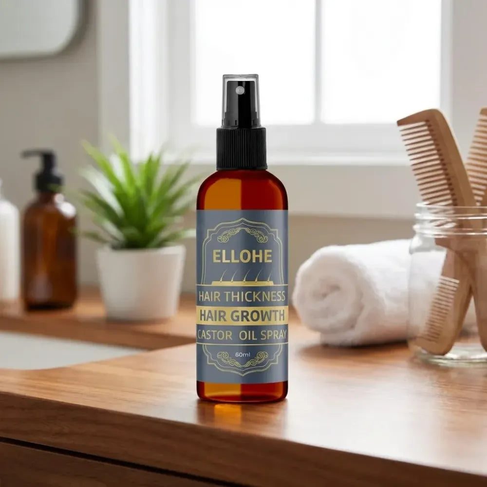 Ellohe hair thickness growth castor oil spray 120ml pack of 2