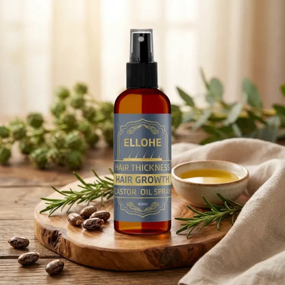 Ellohe hair thickness growth castor oil spray 120ml pack of 2