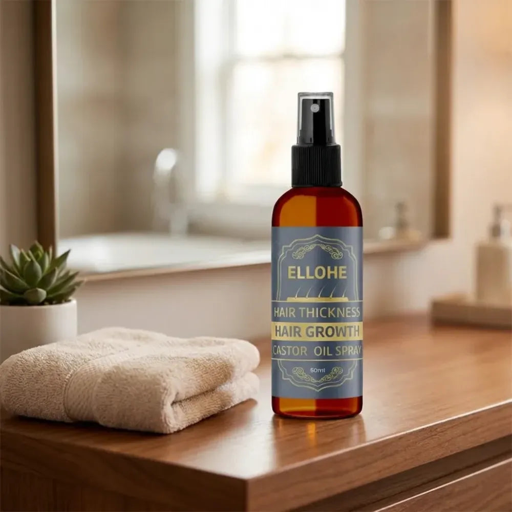Ellohe hair thickness growth castor oil spray 120ml pack of 2