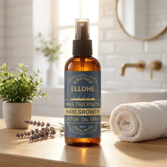 Ellohe hair thickness growth castor oil spray 120ml pack of 2
