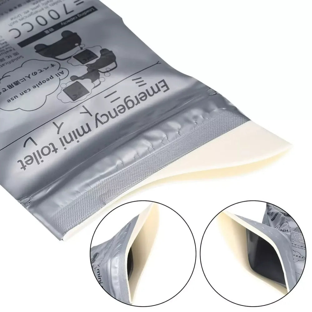 Emergency portable toilet