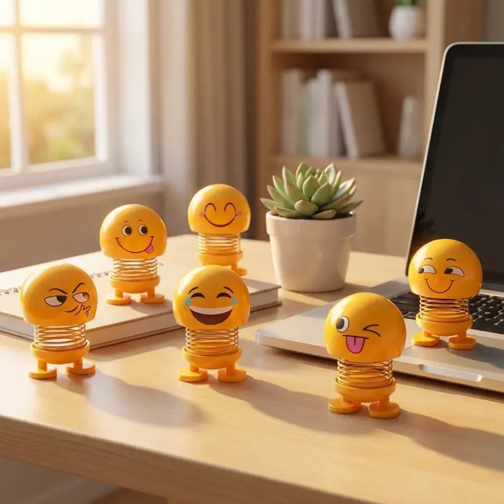 Emoticon spring stress toy - toys