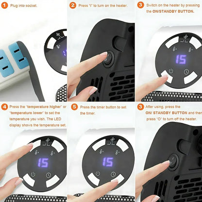 Energy-saving digital space heater - home decor