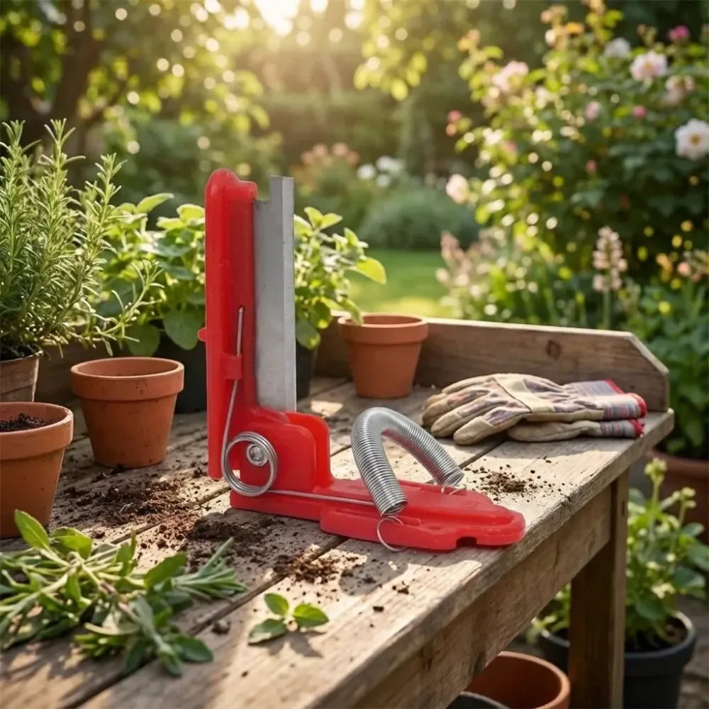 Ergonomic thumb cutter - gardening