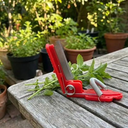 Ergonomic thumb cutter - gardening