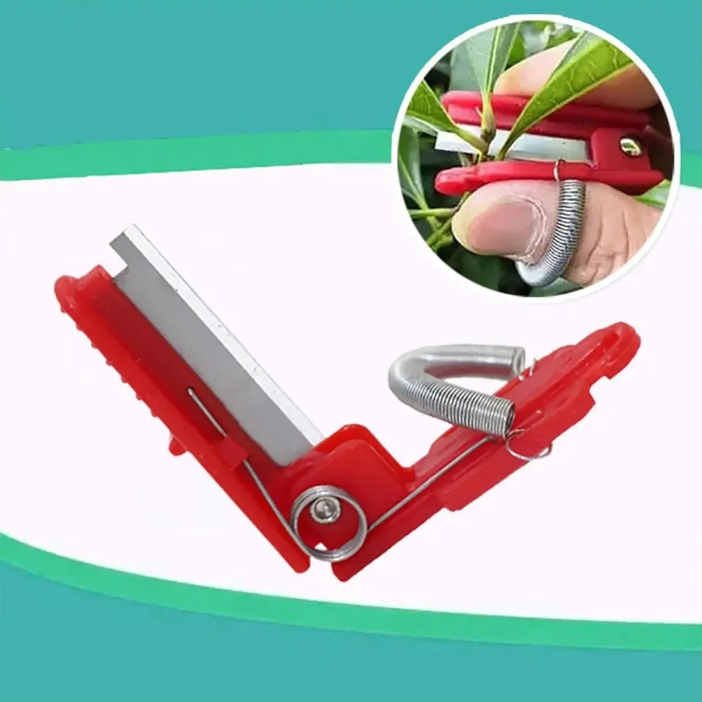 Ergonomic thumb cutter - gardening