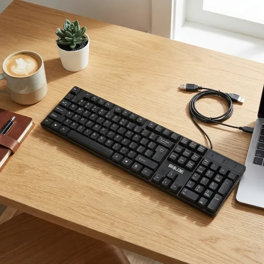 Ergonomic usb wired keyboard - accessories