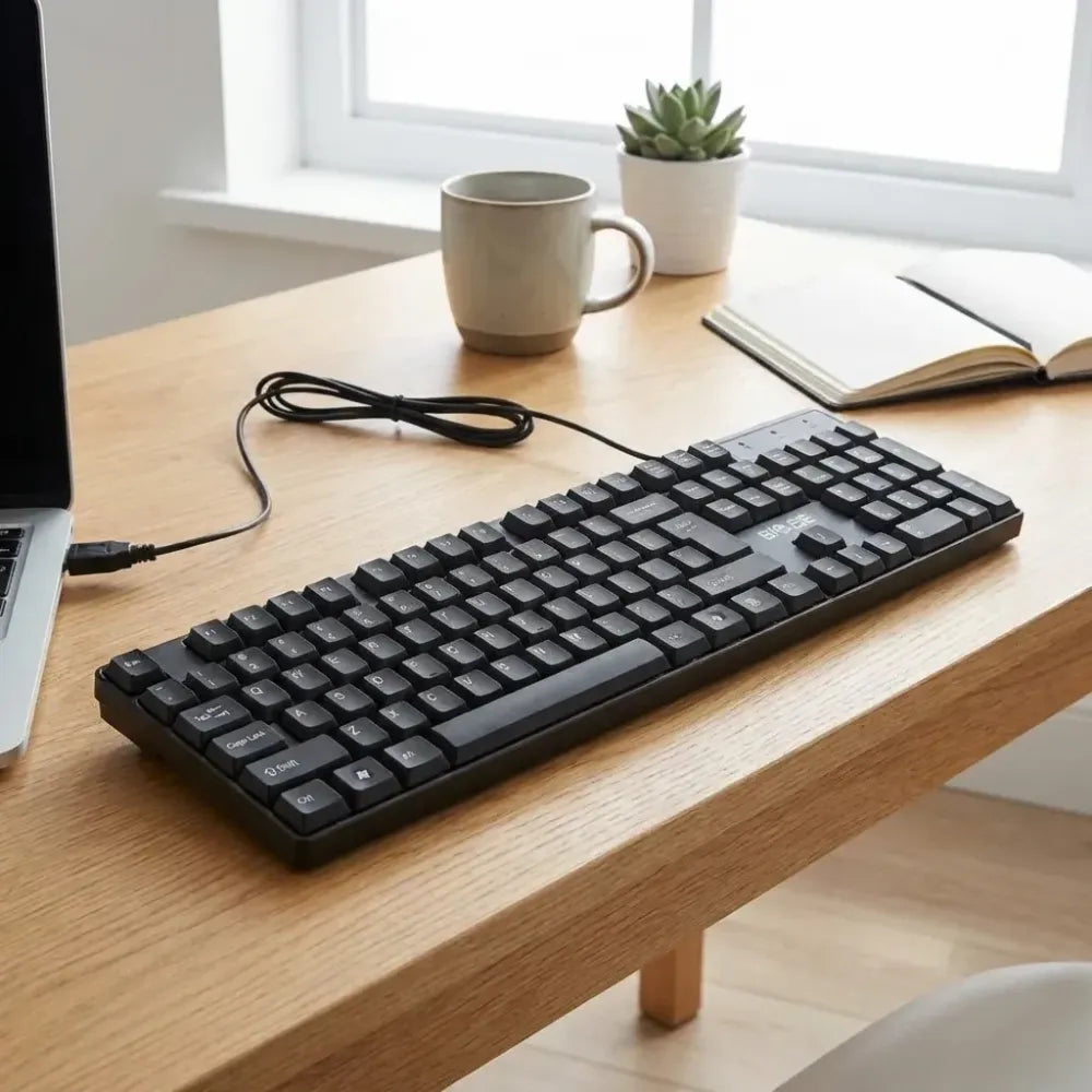 Ergonomic usb wired keyboard - accessories