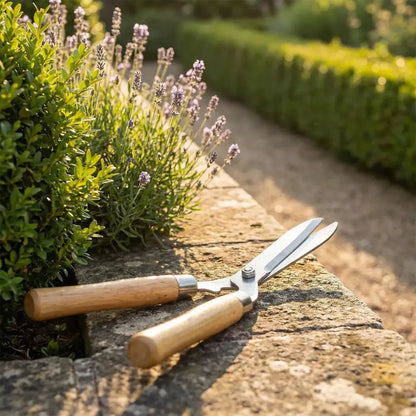 Ergonomic wooden hedge shears - garden
