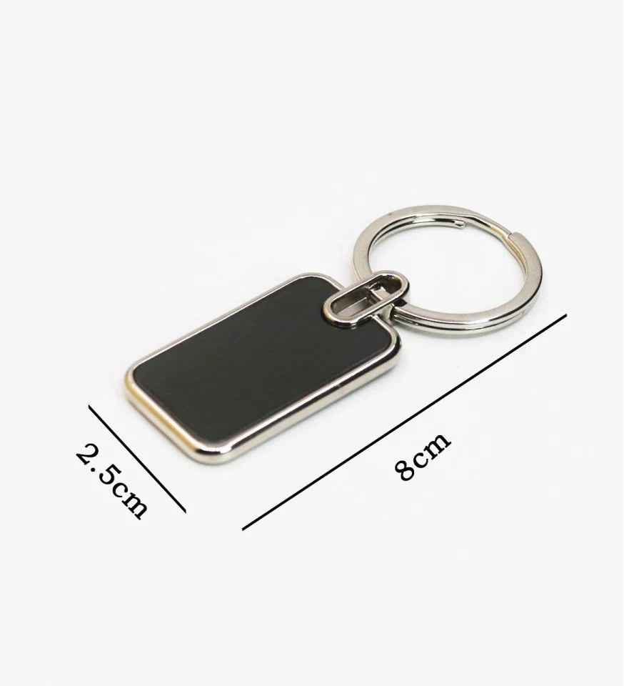 Customizable metal keychain ring