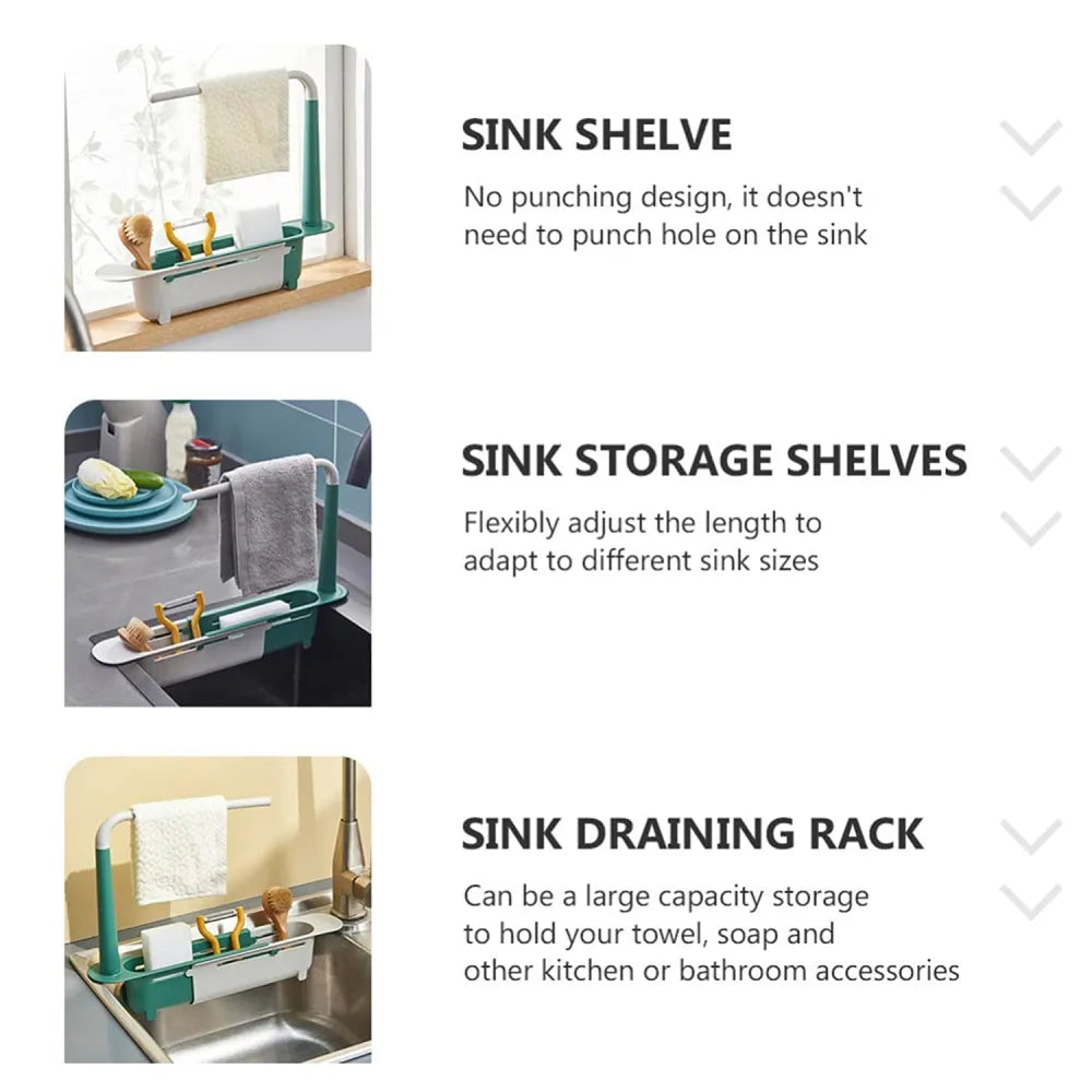 Expandable kitchen sink rack - home &