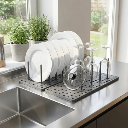 Expandable pegboard drawer organizer