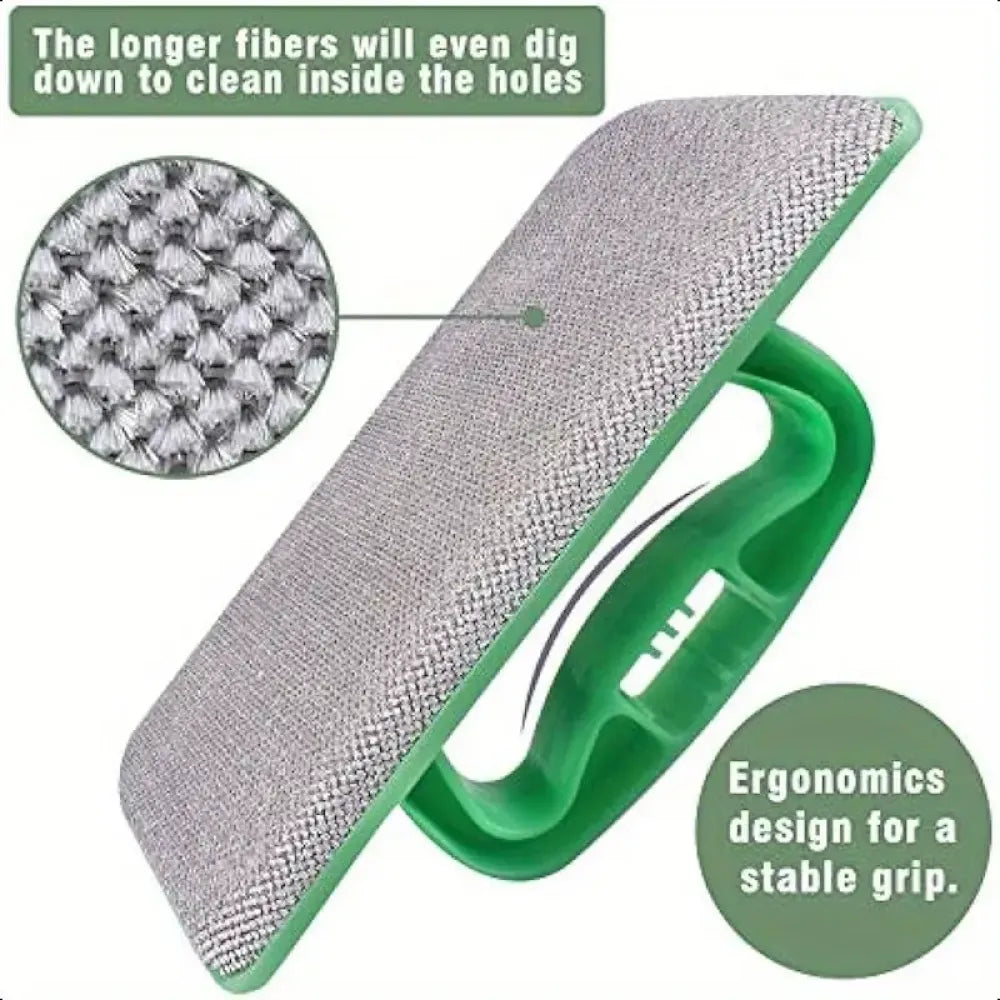 Extendable window screen brush