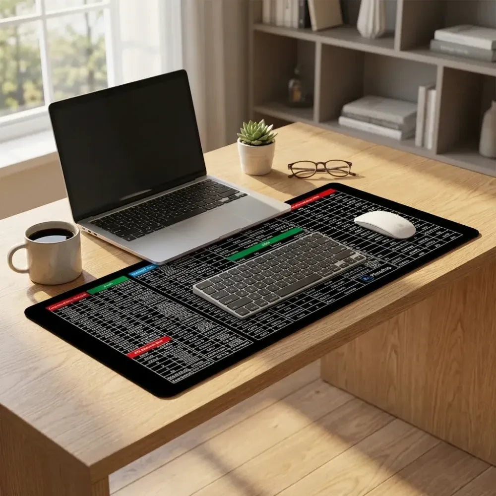 Extended gaming laptop mouse pad