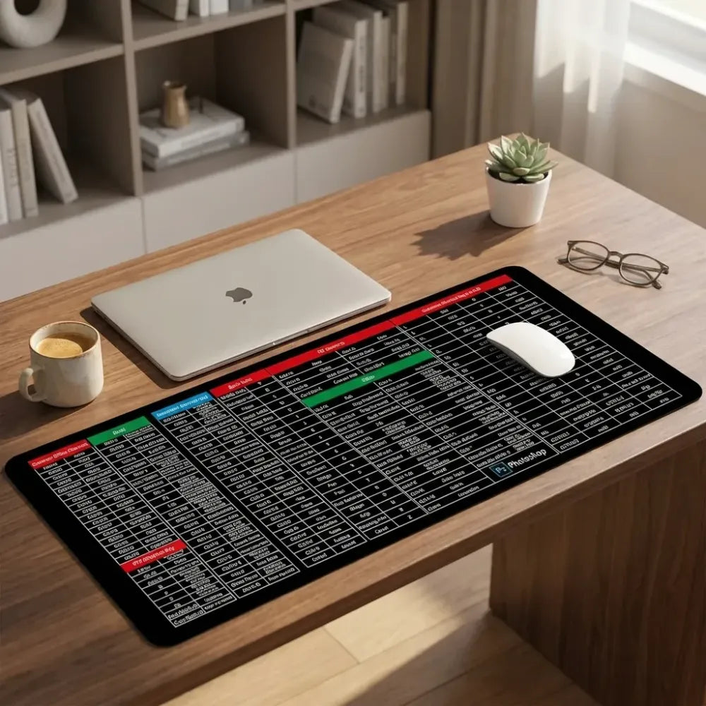 Extended gaming laptop mouse pad