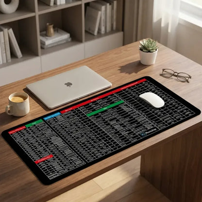 Extended gaming laptop mouse pad