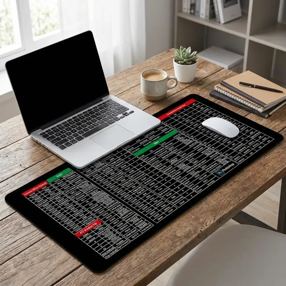 Extended gaming laptop mouse pad
