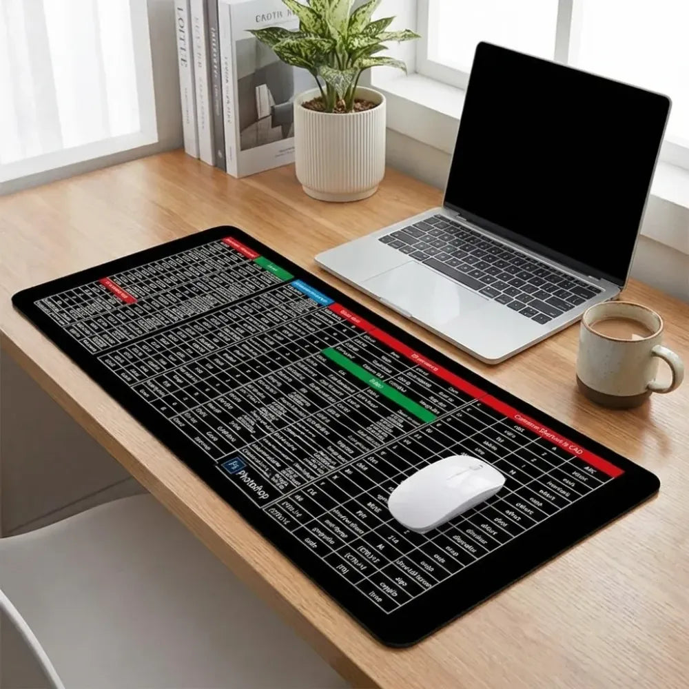 Extended gaming laptop mouse pad