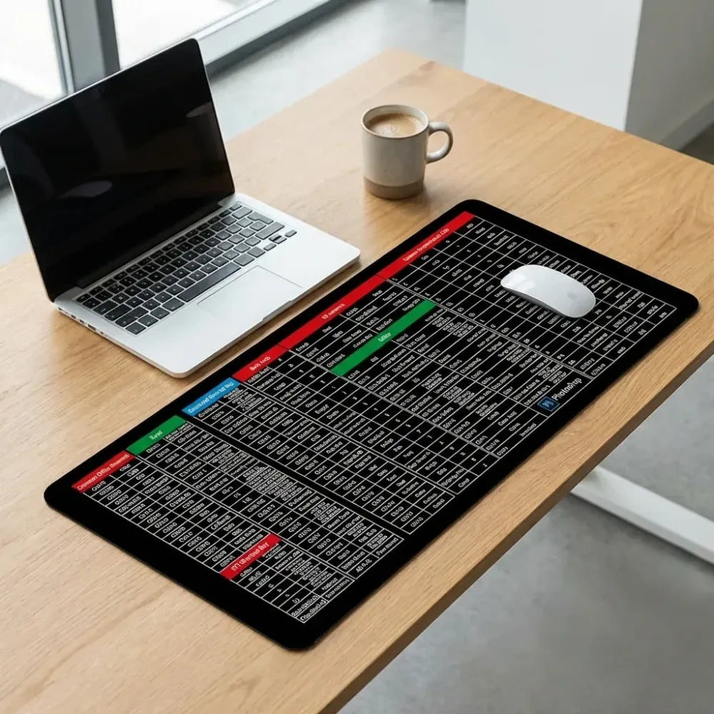 Extended gaming laptop mouse pad