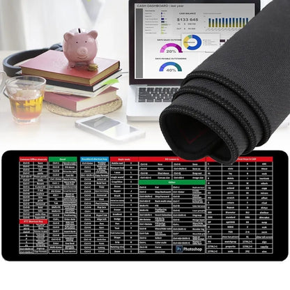 Extended gaming laptop mouse pad