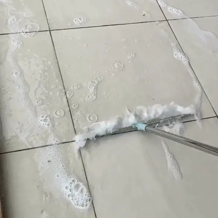 Multi-purpose floor & window scrubber with adjustable handle