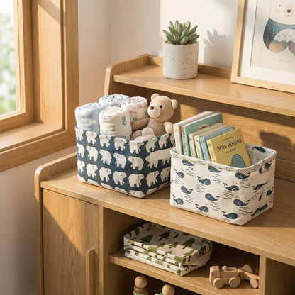 Fabric desktop storage basket – pack of 1