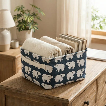 Fabric desktop storage basket – pack of 1
