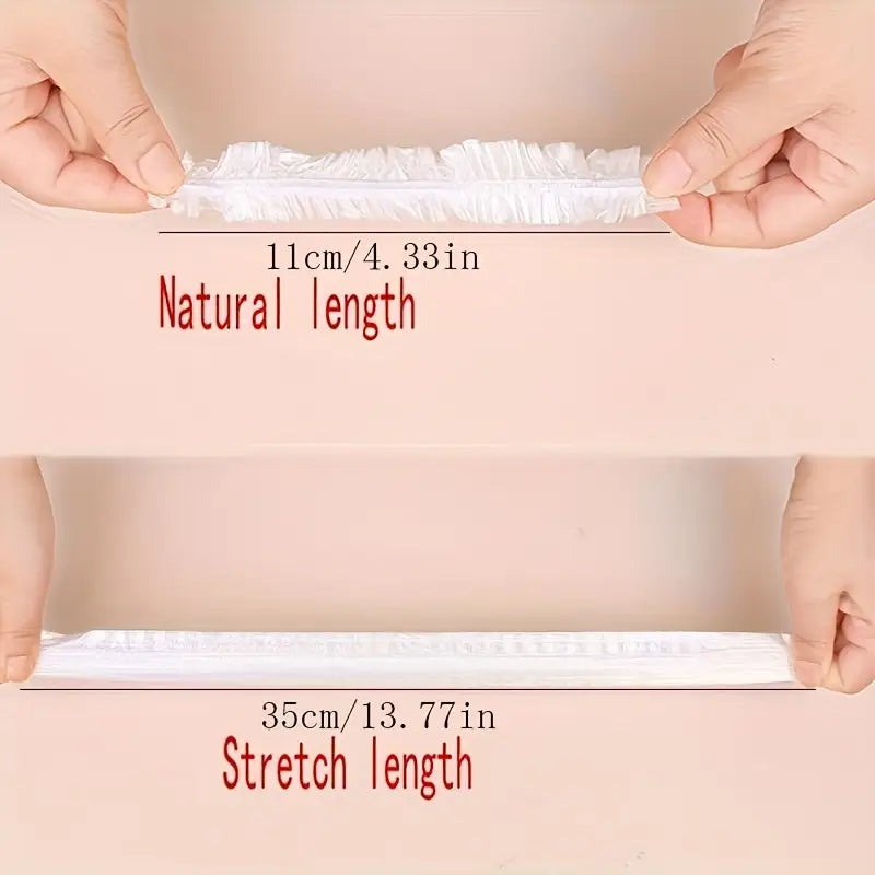 Extra-thick disposable shower caps