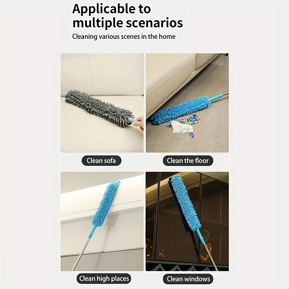 Foldable microfiber cleaning duster