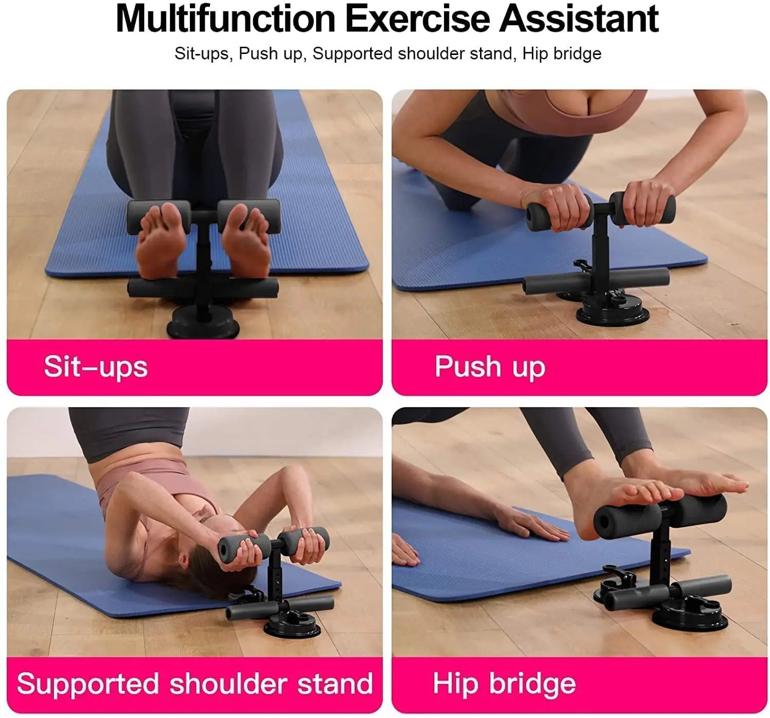 Sit-ups and push-ups assistant bar (multicolor)