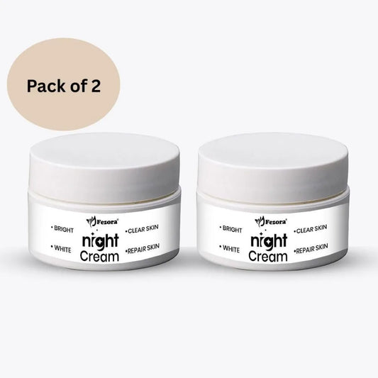 Fezora brightening night comfort cream - 50 gm (pack of 2)