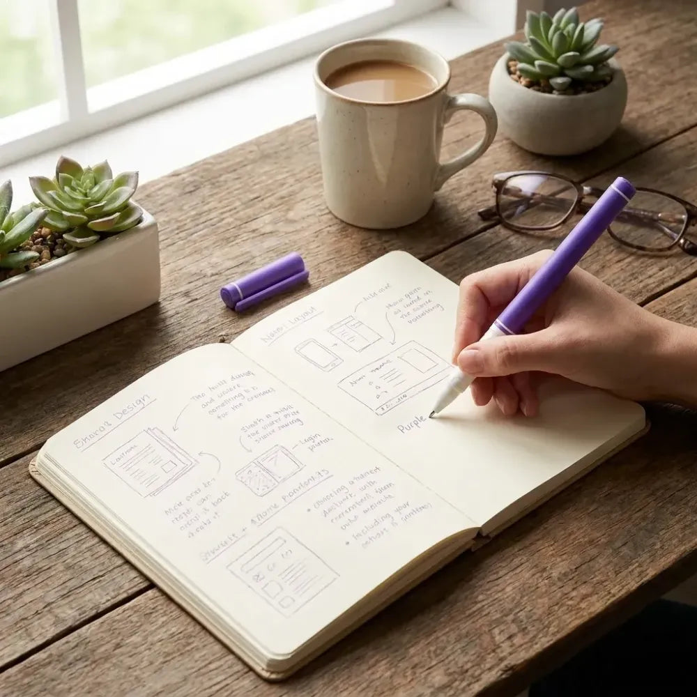 Fine point gel pen - office