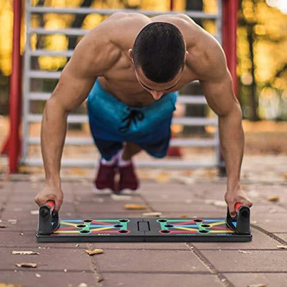 Multicolor push-up board.